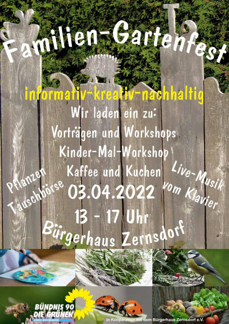 Familien Gartenfest in Königs Wusterhausen