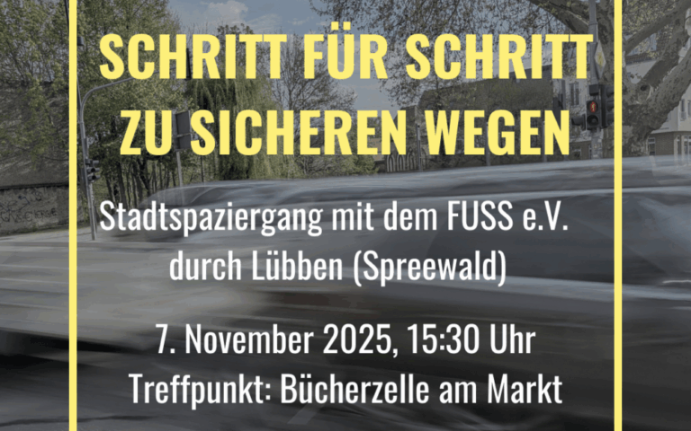 Einladung zum Stadtspaziergang: Schritt für Schritt zu sicheren Wegen in Lübben